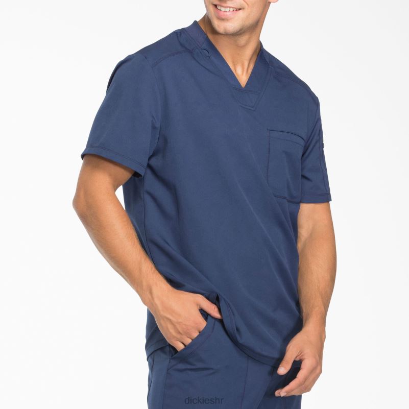 dynamix majica s v-izrezom i džepom s patentnim zatvaračem muškarci Dickies tamnoplava (nvy) 6BPL61251 odjeća