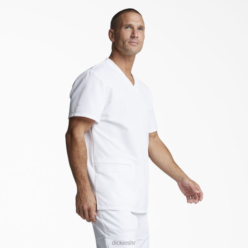 dynamix rubni top s v-izrezom muškarci Dickies bijelo (wht) 6BPL61359 odjeća