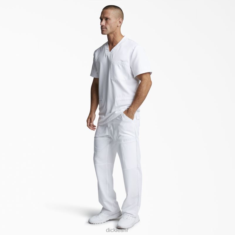 dynamix rubni top s v-izrezom muškarci Dickies bijelo (wht) 6BPL61359 odjeća
