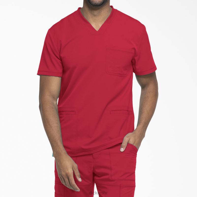 dynamix rubni top s v-izrezom muškarci Dickies crvena (rd) 6BPL61358 odjeća