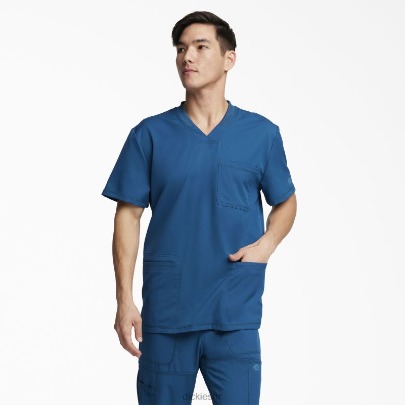 dynamix rubni top s v-izrezom muškarci Dickies karipsko plava (crb) 6BPL61353 odjeća