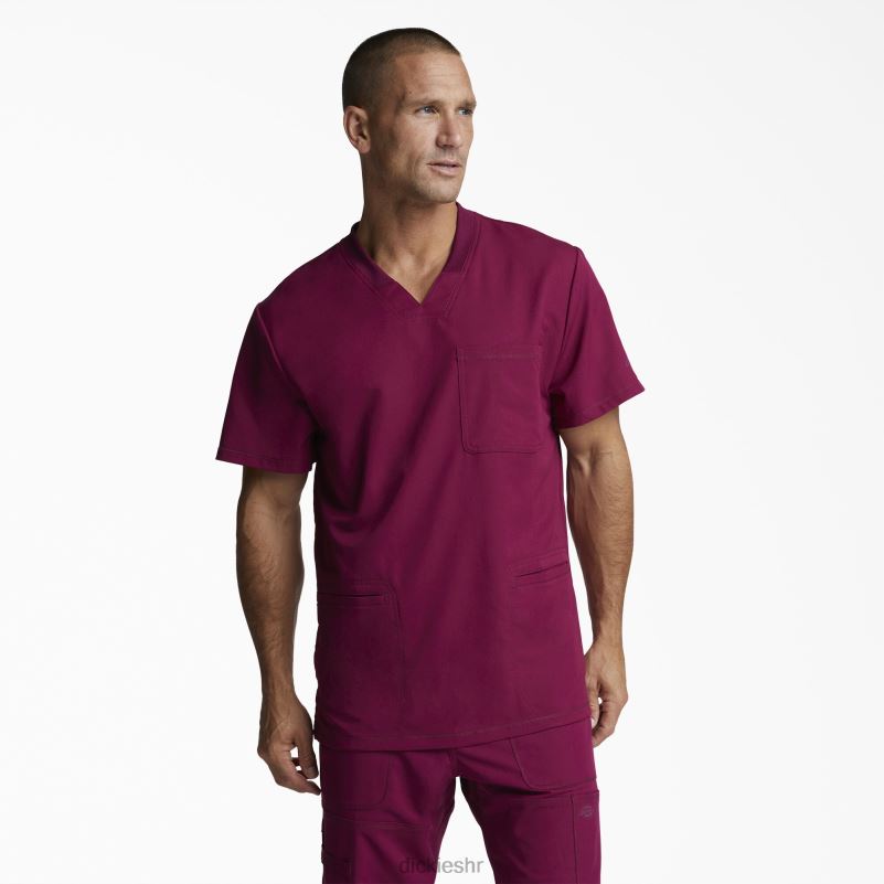 dynamix rubni top s v-izrezom muškarci Dickies vino (pobjeda) 6BPL61360 odjeća