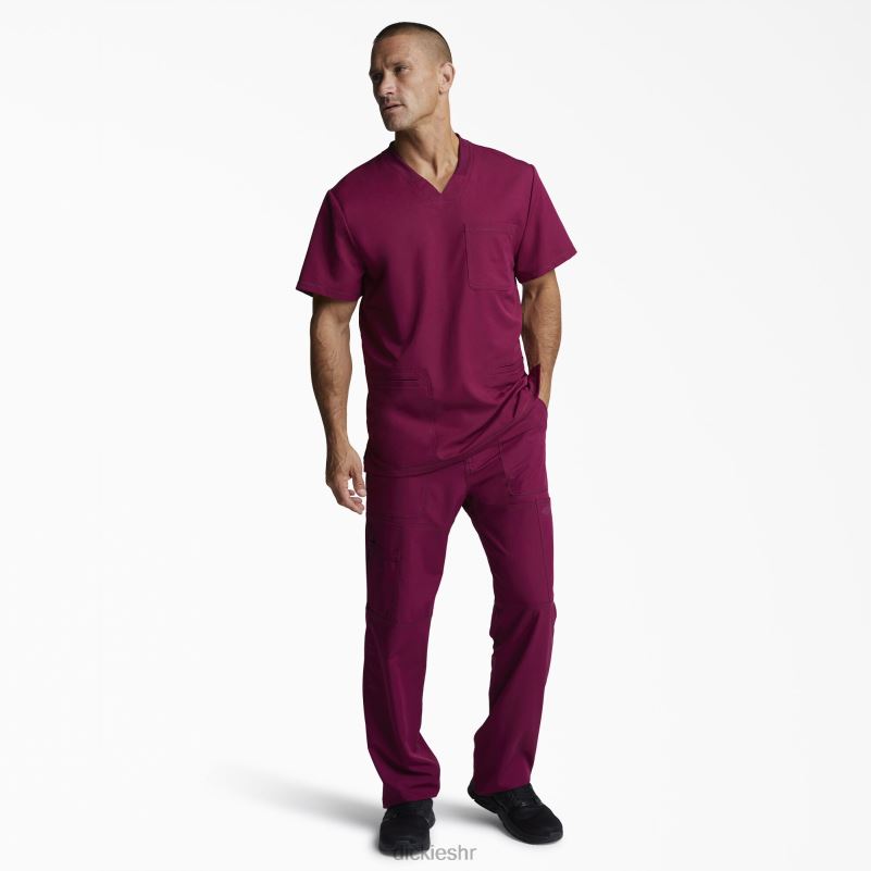 dynamix rubni top s v-izrezom muškarci Dickies vino (pobjeda) 6BPL61360 odjeća