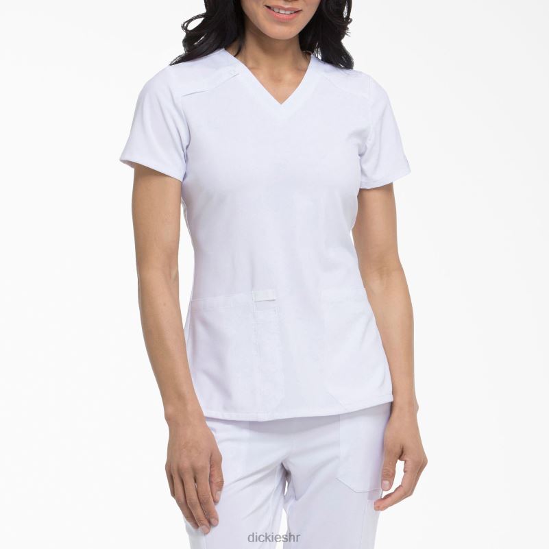 eds Essentials majica s v-izrezom žene Dickies bijela (dwh) 6BPL62448 odjeća
