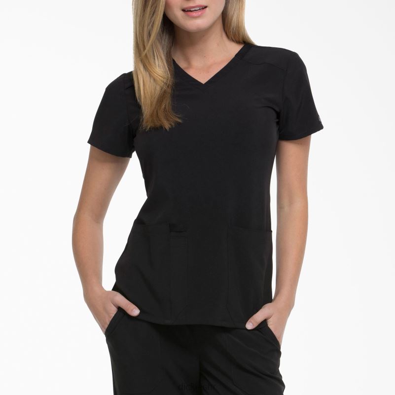 eds Essentials majica s v-izrezom žene Dickies crno (crno) 6BPL62444 odjeća