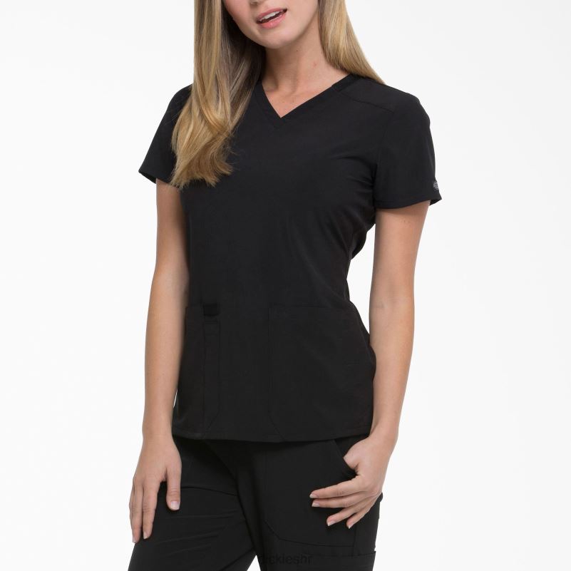 eds Essentials majica s v-izrezom žene Dickies crno (crno) 6BPL62444 odjeća