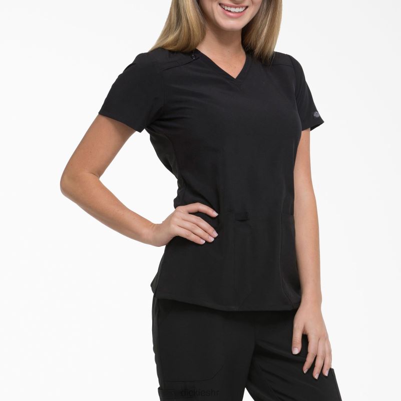 eds Essentials majica s v-izrezom žene Dickies crno (crno) 6BPL62444 odjeća