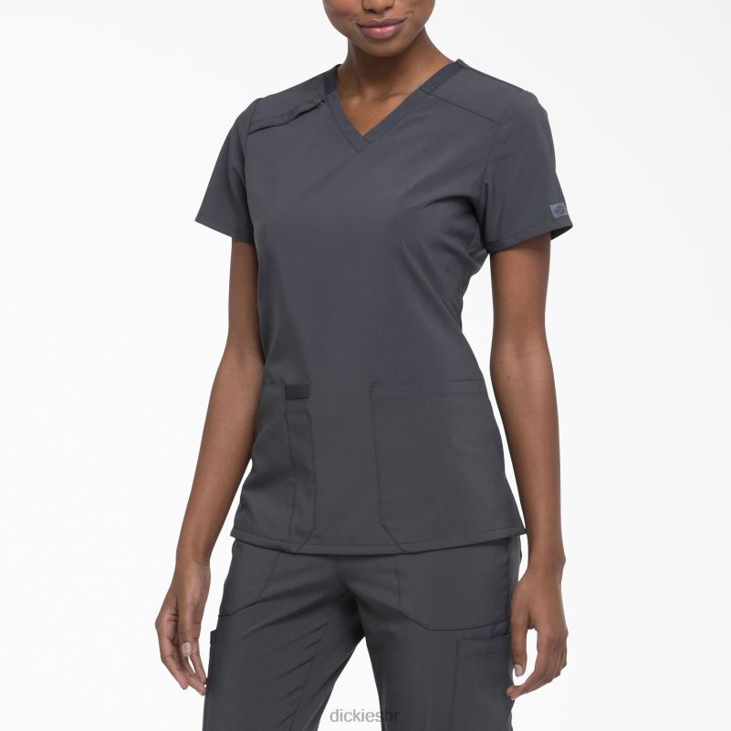 eds Essentials majica s v-izrezom žene Dickies kositar siva (klupa) 6BPL62456 odjeća