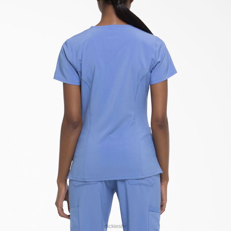 eds Essentials majica s v-izrezom žene Dickies strop plava (cbl) 6BPL62445 odjeća