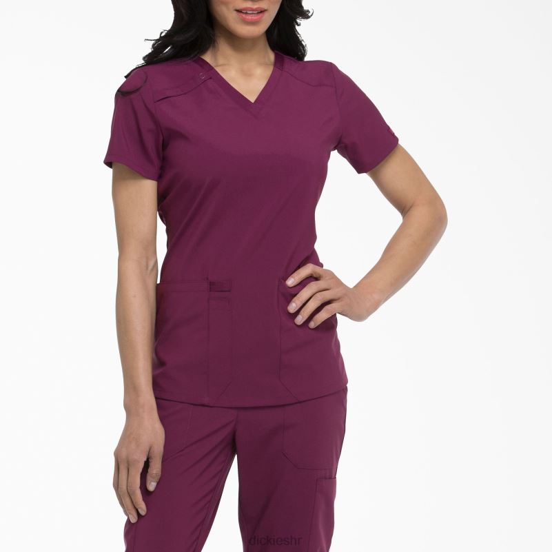 eds Essentials majica s v-izrezom žene Dickies vino (pobjeda) 6BPL62460 odjeća