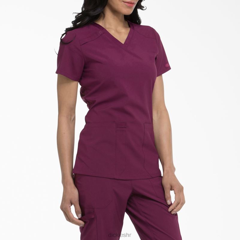 eds Essentials majica s v-izrezom žene Dickies vino (pobjeda) 6BPL62460 odjeća