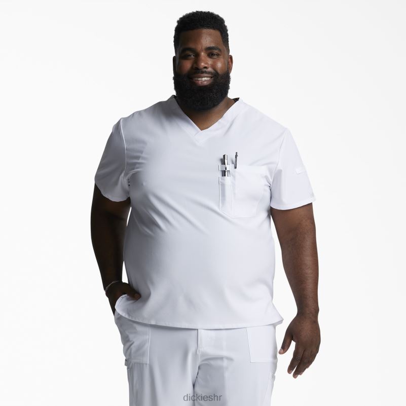 eds Essentials majica s v-izrezom muškarci Dickies bijela (dwh) 6BPL61326 odjeća