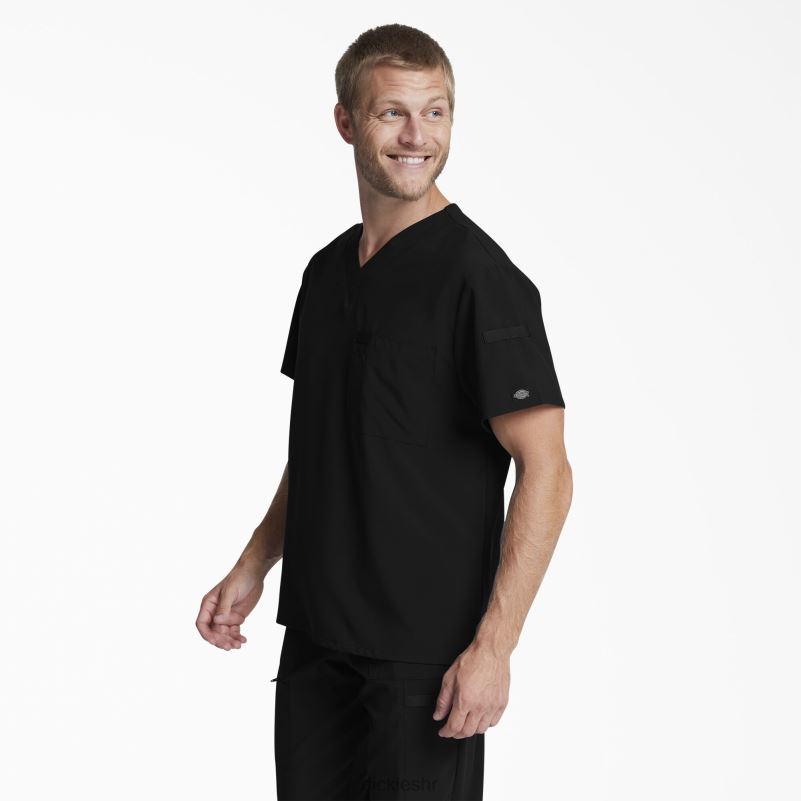 eds Essentials majica s v-izrezom muškarci Dickies crno (crno) 6BPL61322 odjeća