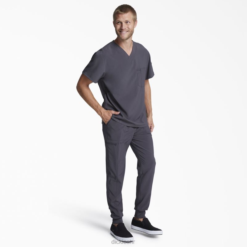 eds Essentials majica s v-izrezom muškarci Dickies kositar siva (klupa) 6BPL61332 odjeća