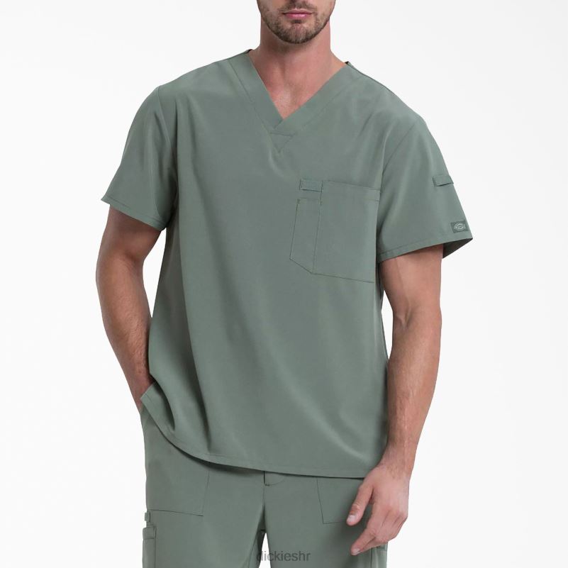 eds Essentials majica s v-izrezom muškarci Dickies maslinasto zelena (oli) 6BPL61331 odjeća