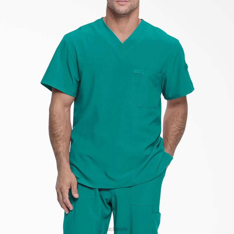 eds Essentials majica s v-izrezom muškarci Dickies plavozelena (dtl) 6BPL61325 odjeća