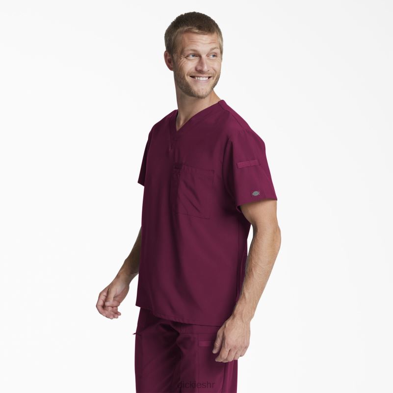 eds Essentials majica s v-izrezom muškarci Dickies vino (pobjeda) 6BPL61335 odjeća