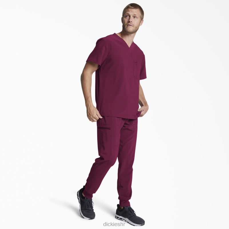 eds Essentials majica s v-izrezom muškarci Dickies vino (pobjeda) 6BPL61335 odjeća