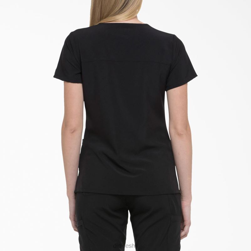 eds Essentials mock wrap scrub top žene Dickies crno (crno) 6BPL62633 odjeća
