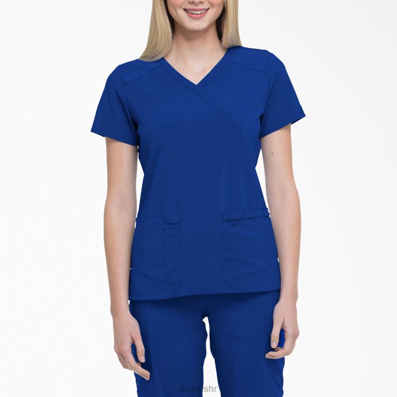 eds Essentials mock wrap scrub top žene Dickies galaksija plava (gbl) 6BPL62638 odjeća