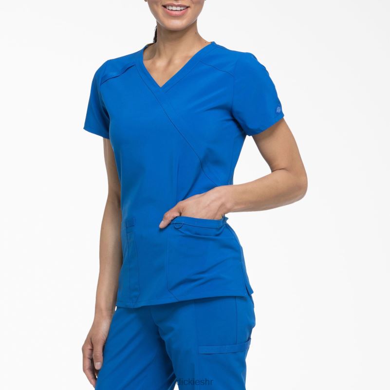 eds Essentials mock wrap scrub top žene Dickies kraljevsko plava (rb) 6BPL62642 odjeća