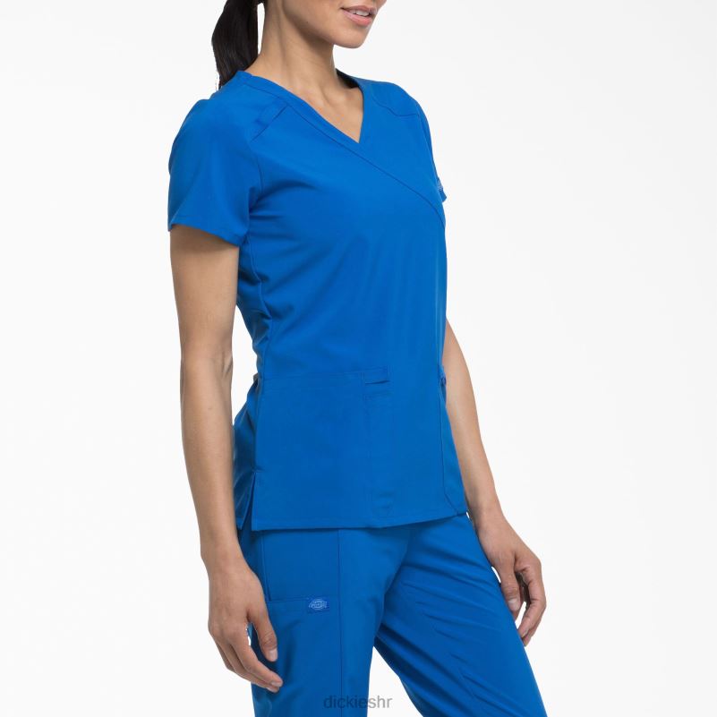 eds Essentials mock wrap scrub top žene Dickies kraljevsko plava (rb) 6BPL62642 odjeća