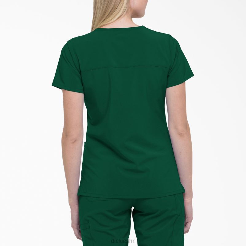 eds Essentials mock wrap scrub top žene Dickies lovačko zeleno (htr) 6BPL62639 odjeća