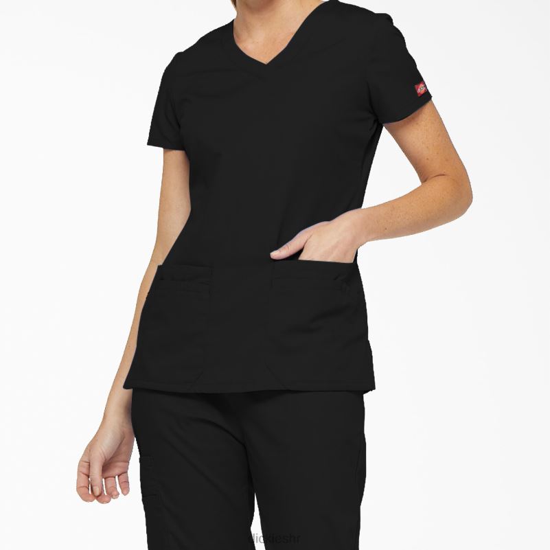 eds prepoznatljivi gornji dio s v-izrezom i utorom za olovku žene Dickies crno (crno) 6BPL62407 odjeća