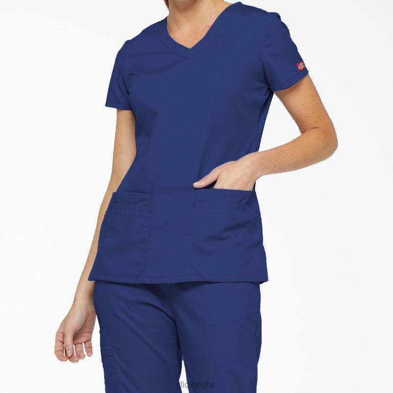 eds prepoznatljivi gornji dio s v-izrezom i utorom za olovku žene Dickies galaksija plava (gbl) 6BPL62413 odjeća