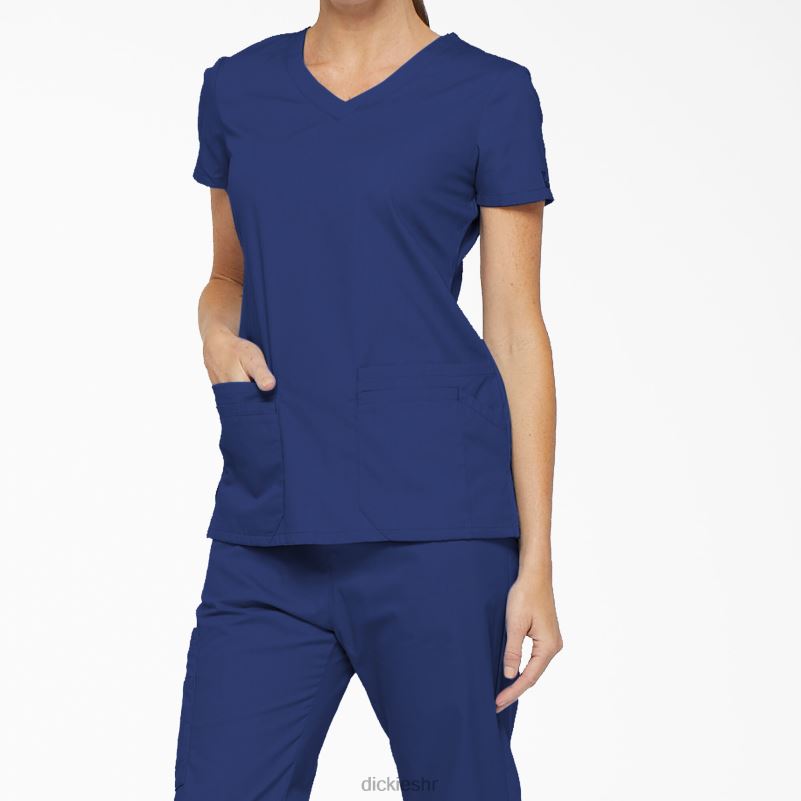 eds prepoznatljivi gornji dio s v-izrezom i utorom za olovku žene Dickies galaksija plava (gbl) 6BPL62413 odjeća