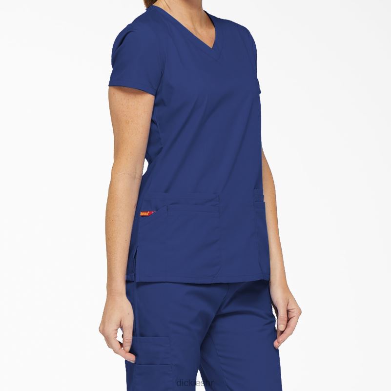 eds prepoznatljivi gornji dio s v-izrezom i utorom za olovku žene Dickies galaksija plava (gbl) 6BPL62413 odjeća