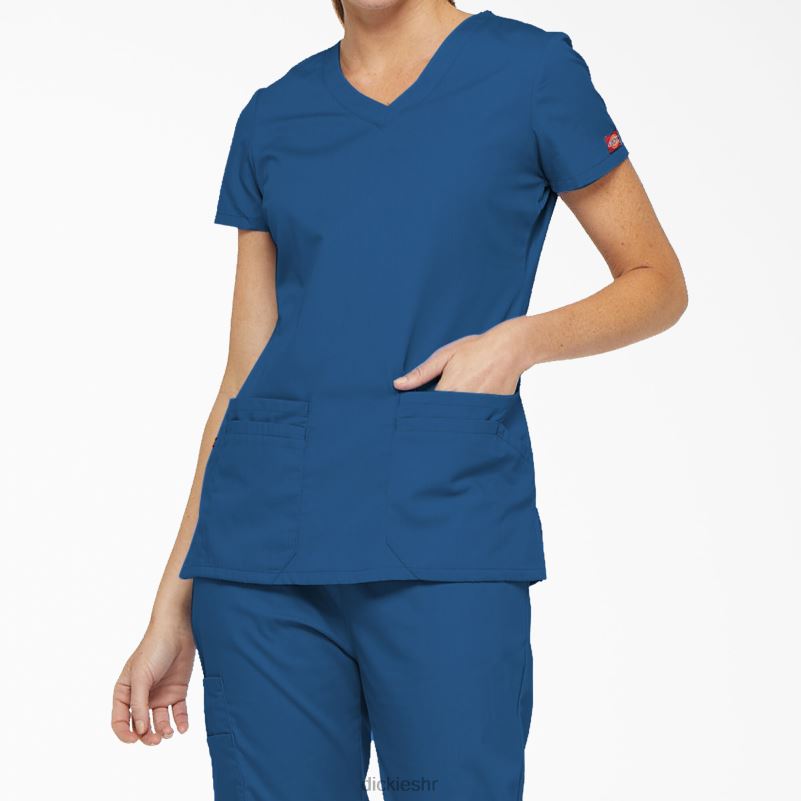 eds prepoznatljivi gornji dio s v-izrezom i utorom za olovku žene Dickies kraljevsko plava (rb) 6BPL62420 odjeća