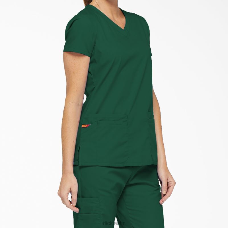 eds prepoznatljivi gornji dio s v-izrezom i utorom za olovku žene Dickies lovačko zeleno (htr) 6BPL62416 odjeća
