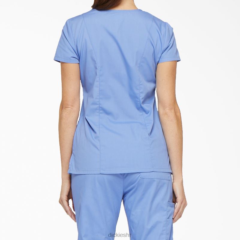 eds prepoznatljivi gornji dio s v-izrezom i utorom za olovku žene Dickies strop plava (cbl) 6BPL62408 odjeća