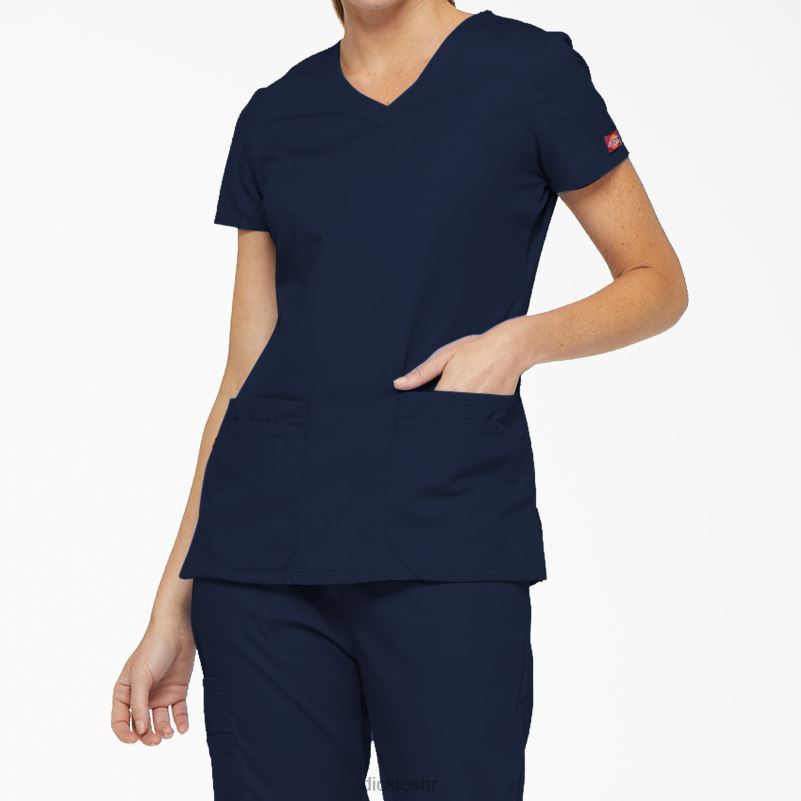 eds prepoznatljivi gornji dio s v-izrezom i utorom za olovku žene Dickies tamnoplava (nvy) 6BPL62418 odjeća