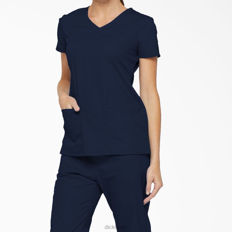 eds prepoznatljivi gornji dio s v-izrezom i utorom za olovku žene Dickies tamnoplava (nvy) 6BPL62418 odjeća