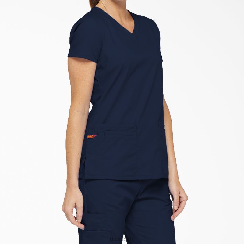 eds prepoznatljivi gornji dio s v-izrezom i utorom za olovku žene Dickies tamnoplava (nvy) 6BPL62418 odjeća