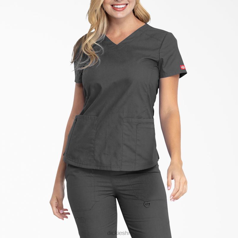 eds prepoznatljivi top s v-izrezom žene Dickies kositar siva (klupa) 6BPL62595 odjeća