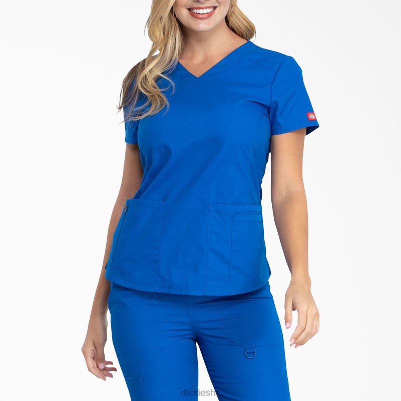 eds prepoznatljivi top s v-izrezom žene Dickies kraljevsko plava (rb) 6BPL62596 odjeća