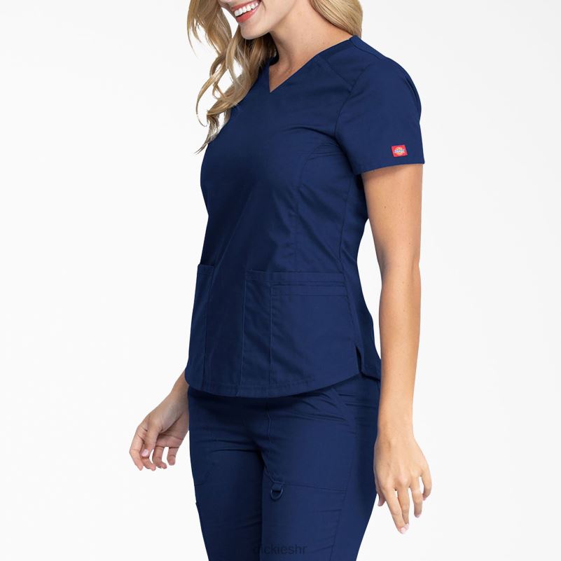 eds prepoznatljivi top s v-izrezom žene Dickies tamnoplava (nvy) 6BPL62594 odjeća