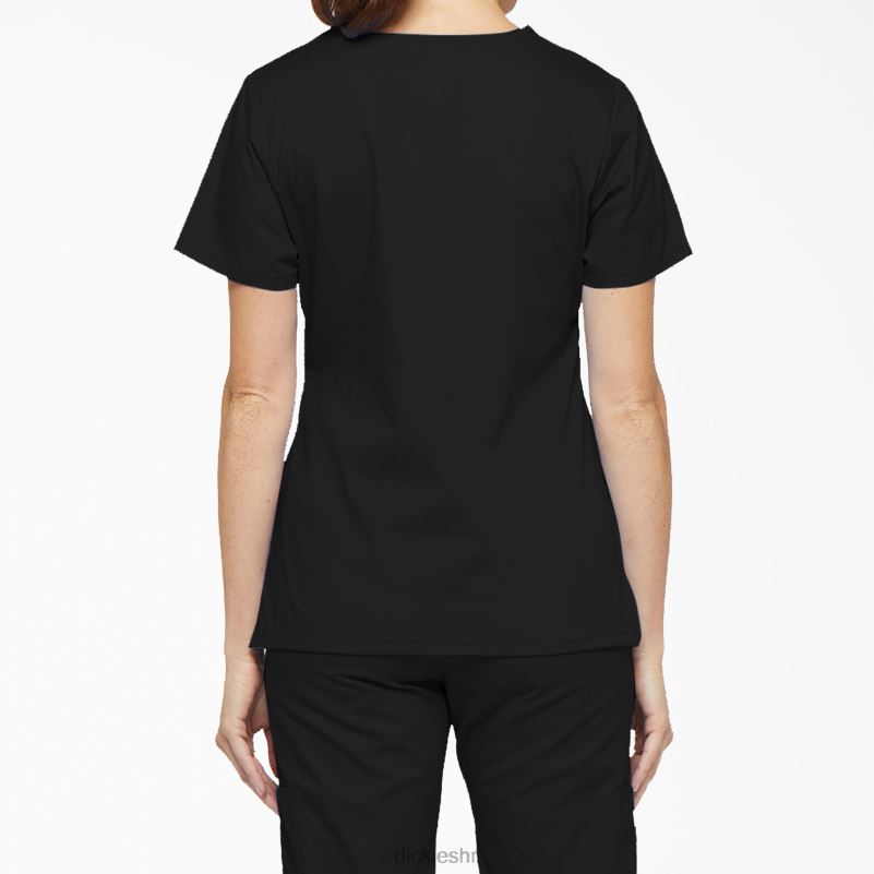 eds signature mock wrap scrub top žene Dickies crno (crno) 6BPL62612 odjeća