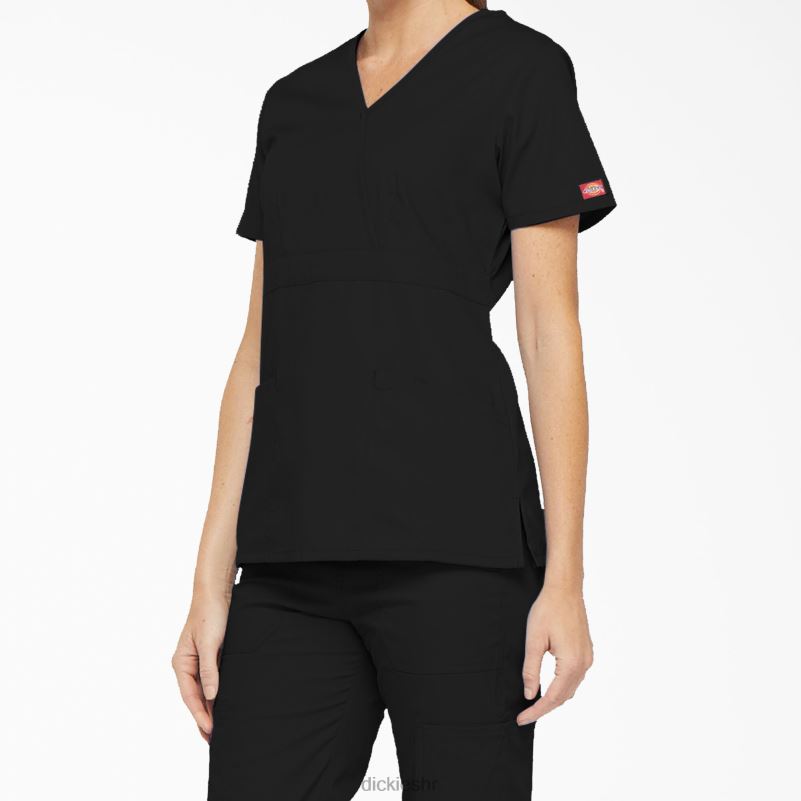 eds signature mock wrap scrub top žene Dickies crno (crno) 6BPL62612 odjeća
