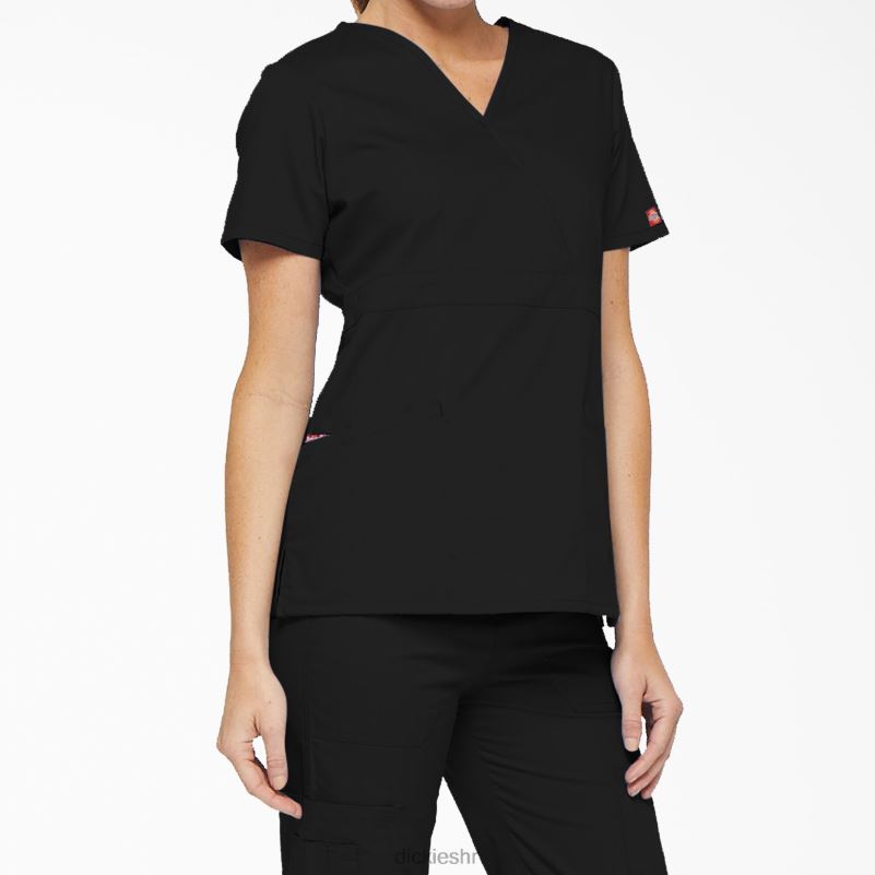 eds signature mock wrap scrub top žene Dickies crno (crno) 6BPL62612 odjeća