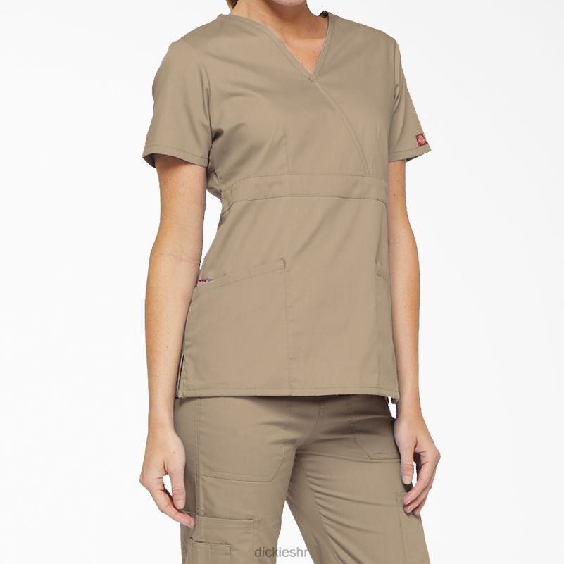 eds signature mock wrap scrub top žene Dickies kaki (kha) 6BPL62620 odjeća