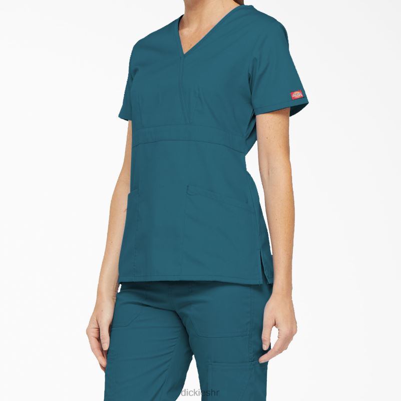 eds signature mock wrap scrub top žene Dickies karipsko plava (crb) 6BPL62614 odjeća