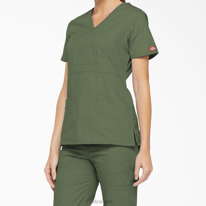 eds signature mock wrap scrub top žene Dickies maslinasto zelena (oli) 6BPL62622 odjeća