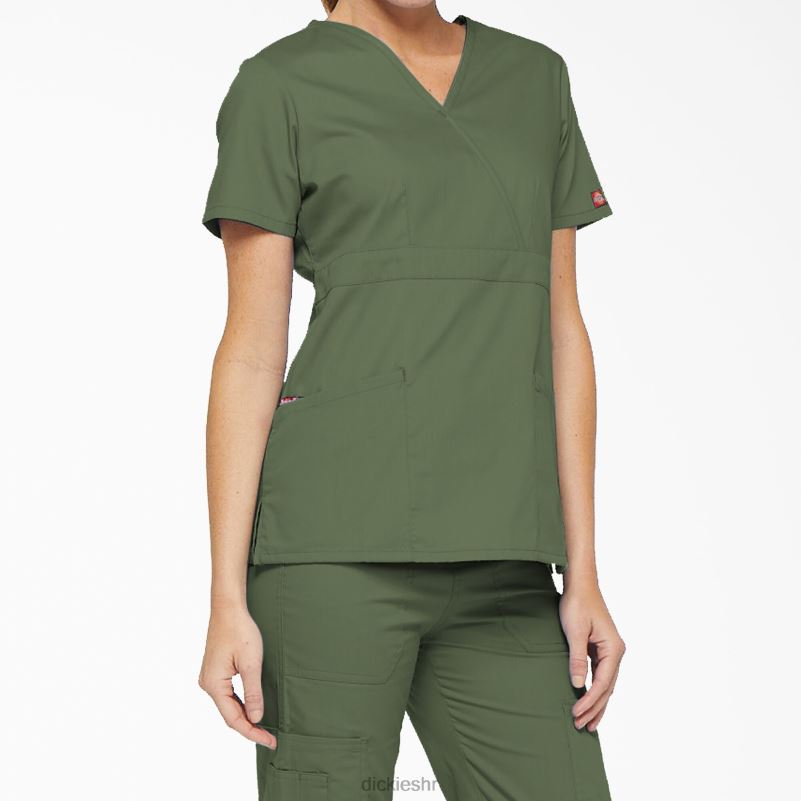 eds signature mock wrap scrub top žene Dickies maslinasto zelena (oli) 6BPL62622 odjeća