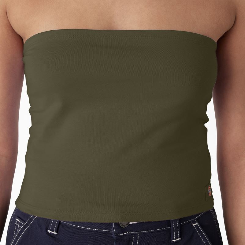 pleteni gornji dio cijevi žene Dickies vojno zelena (ml) 6BPL62168 odjeća