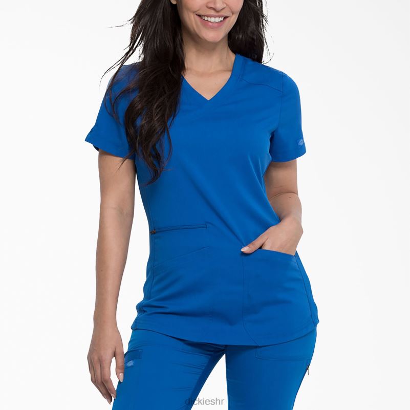 ravnoteža mock wrap scrub top žene Dickies kraljevsko plava (rb) 6BPL62542 odjeća