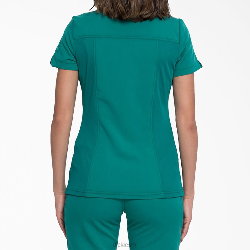 ravnoteža mock wrap scrub top žene Dickies lovačko zeleno (htr) 6BPL62539 odjeća